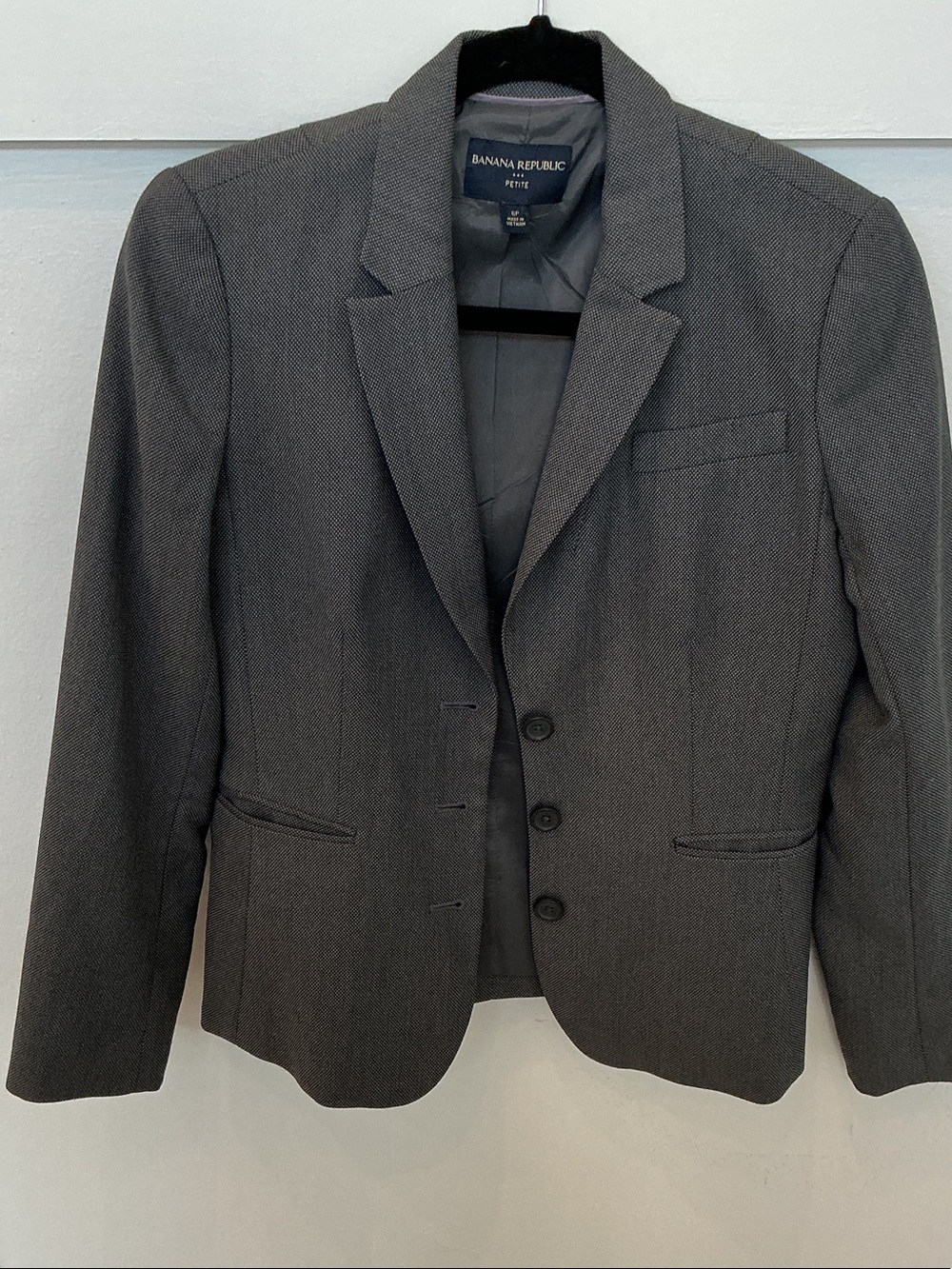 Banana Republic Charcoal Gray Men's Blazer - Modern Tailored Sport Coat